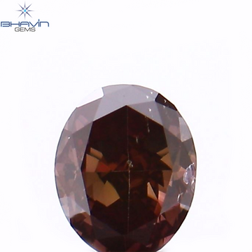 0.17 CT Natural Oval Diamond Enhanced Pink Color Clarity VS2 (3.58 MM)