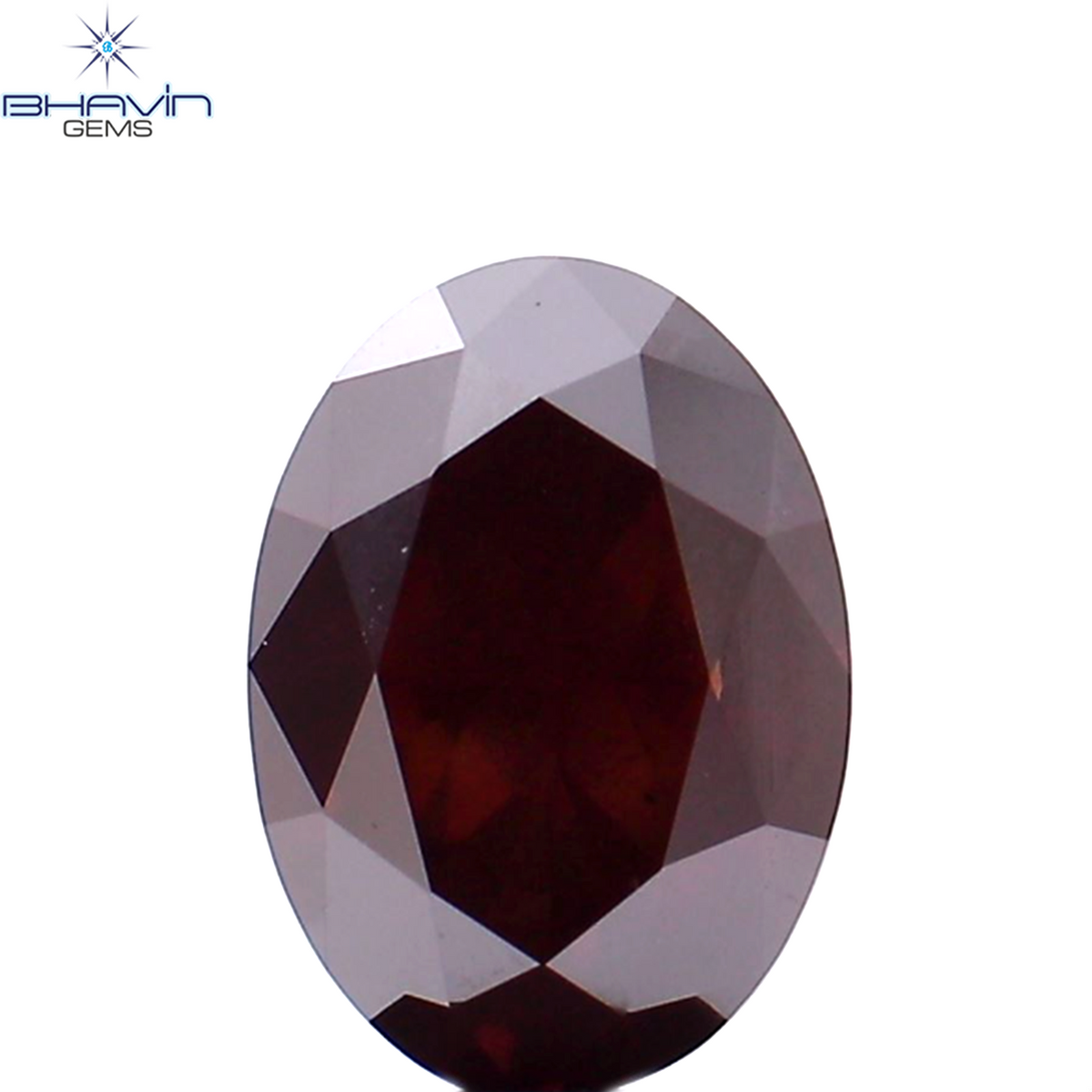 2.42 CT Natural Oval Diamond Enhanced Pink Brown Color Clarity VS1 (9.34 MM)