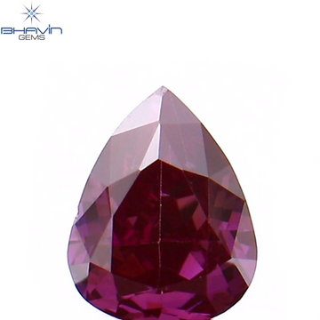 0.16 CT Natural Pear Diamond Enhanced Pink Color Clarity VS1 (3.95 MM)