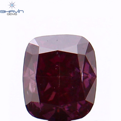 0.20 CT Cushion Shape Natural Loose Diamond Enhanced Pink Color VS2 Clarity (3.60 MM)