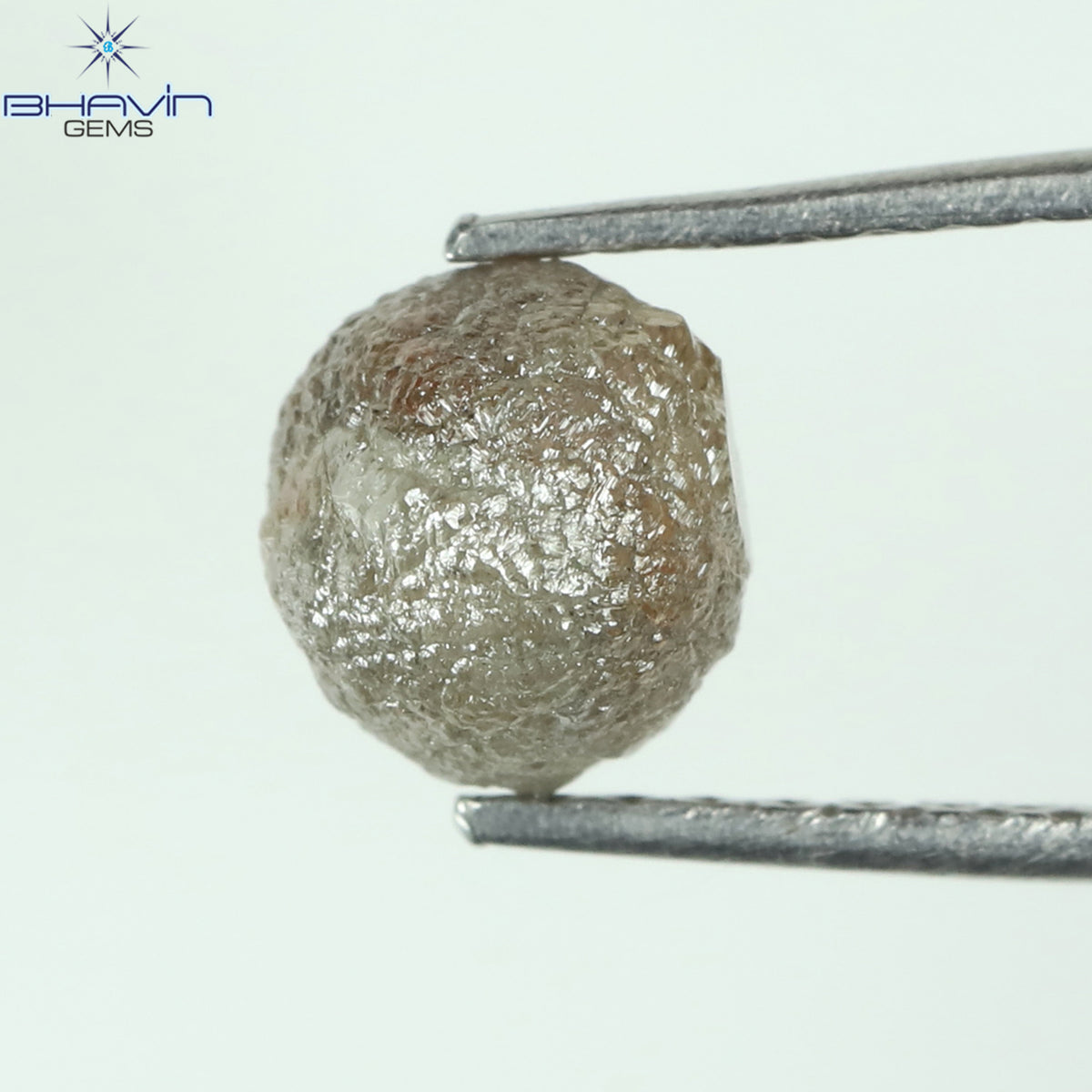 1.60 CT Natural Rough Diamond Salt And Pepper Color Clarity I3 (5.95 MM)