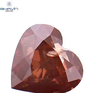 0.28 CT Natural Heart Diamond Enhanced Pink Color Clarity SI2 (4.05 MM)