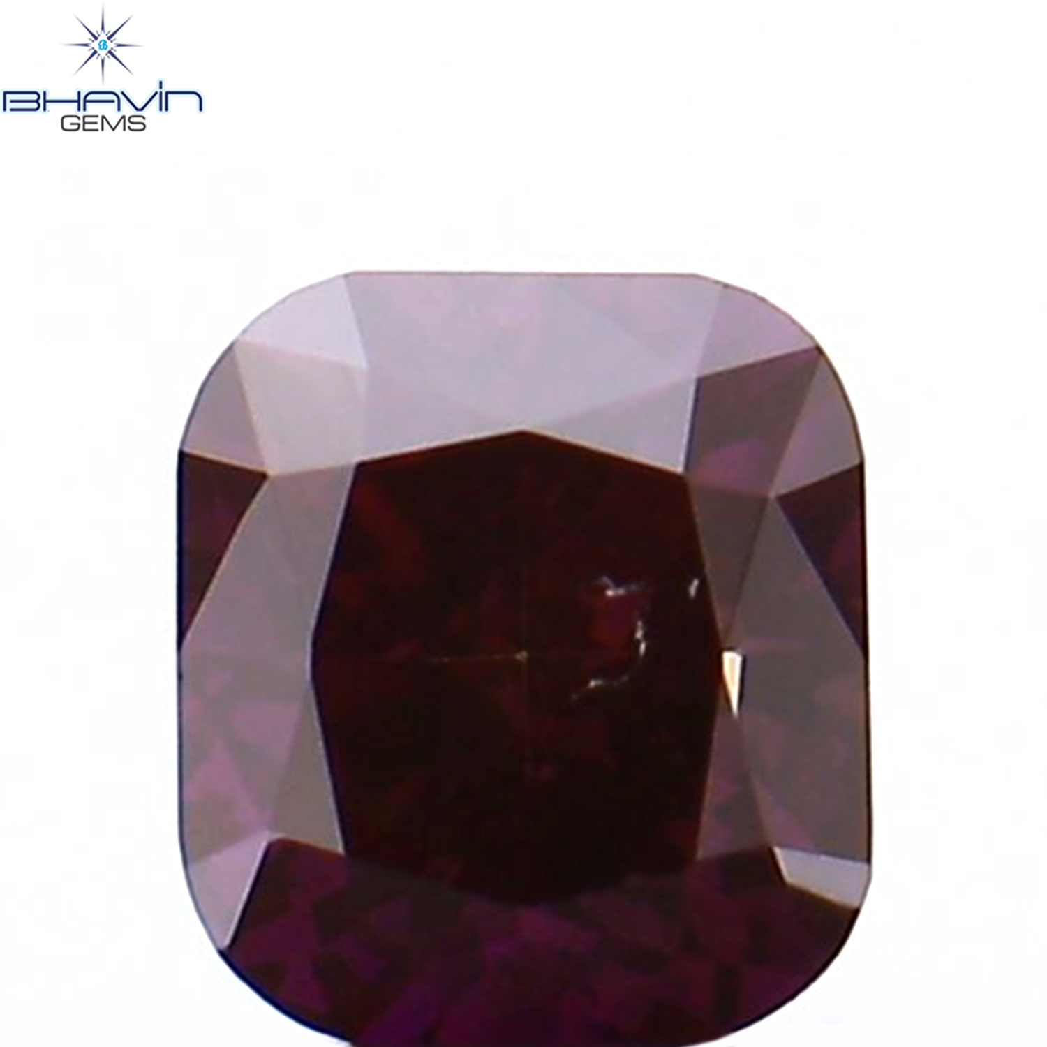 0.24 CT クッション シェイプ ナチュラル ルース ダイヤモンド 強化ピンク色 VS2 クラリティ (3.45 MM)
