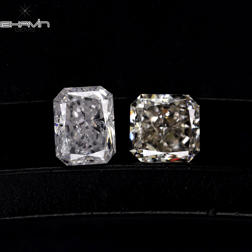 0.36 CT/2 Pcs Radiant Diamond White Color Natural Loose diamond Clarity VS-SI (3.96 MM)
