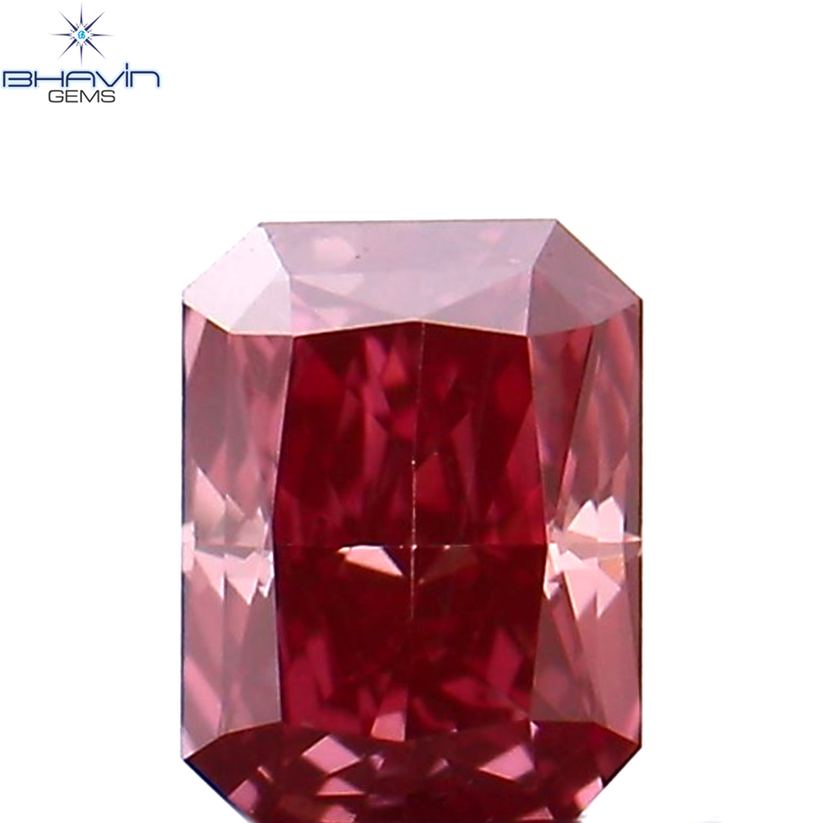 0.15 CT Natural Radiant Diamond Enhanced Pink Color Clarity VS1 (3.69 MM)