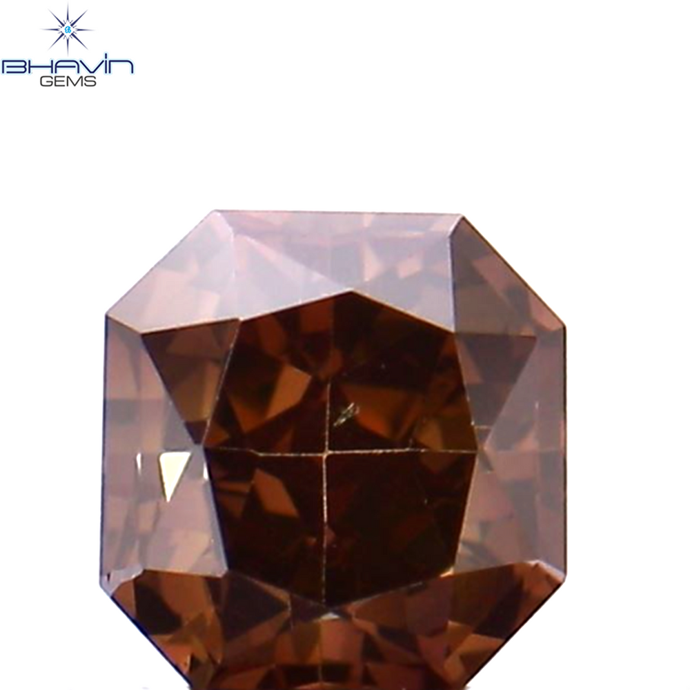 0.29 CT ラディアント シェイプ ナチュラル ダイヤモンド ピンク色 SI1 クラリティ (3.50 MM)