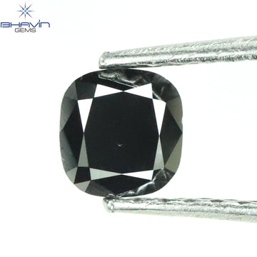0.63 CT ラディアント シェイプ ナチュラル ダイヤモンド グリーン カラー I3 クラリティ (6.40 MM)
