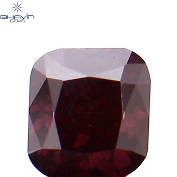 0.17 CT Natural Cushion Diamond Enhanced Pink Color Clarity VS1 (3.12 MM)