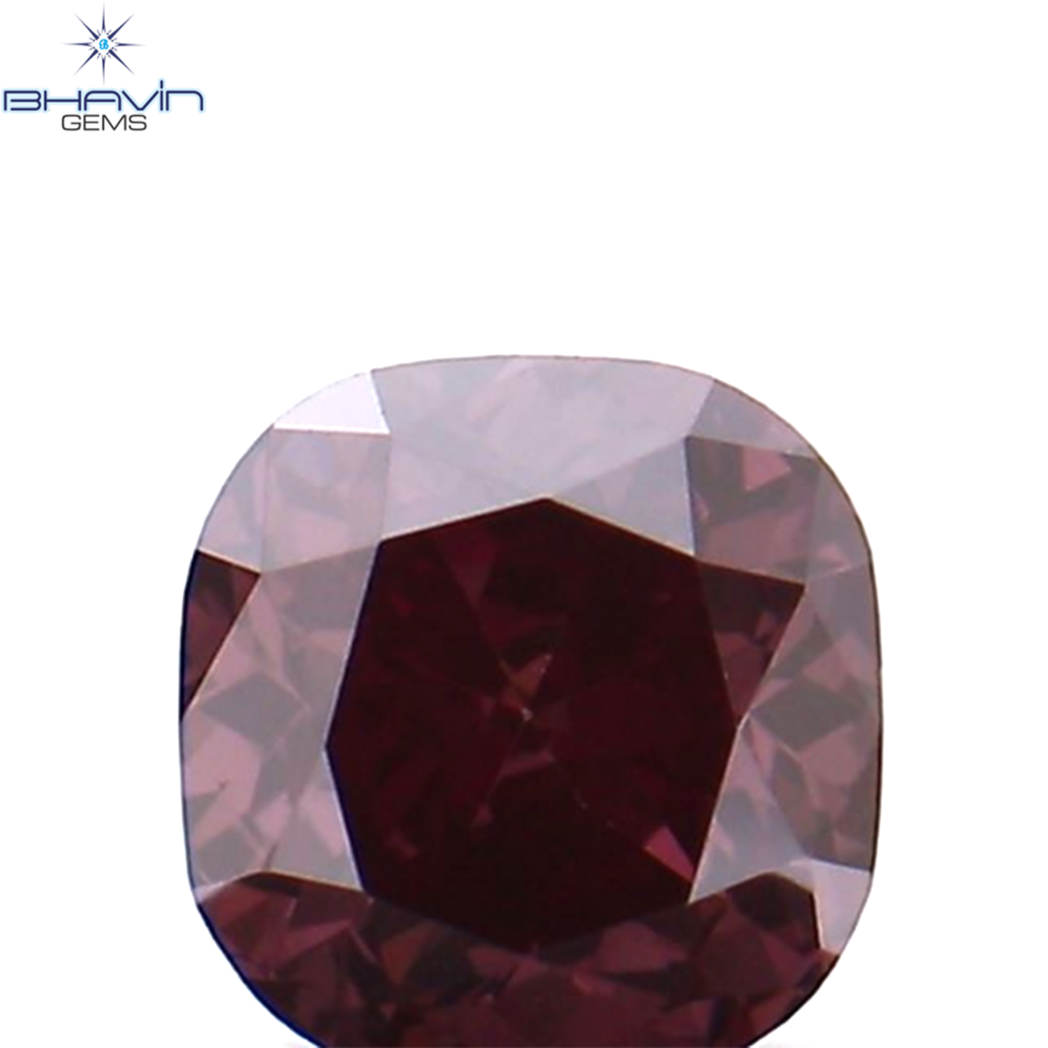0.26 CT クッション シェイプ ナチュラル ルース ダイヤモンド 強化ピンク色 VS1 クラリティ (3.59 MM)
