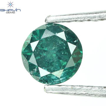 0.29 CT Natural Round Diamond Enhanced Blue Color Clarity I3 (4.20 MM)