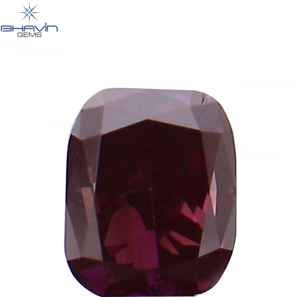 0.14 CT Cushion Shape Natural Loose Diamond Enhanced Pink Color VS2 Clarity (2.90 MM)