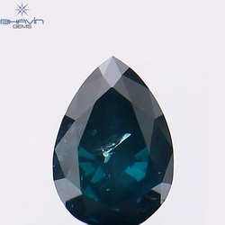 0.29 Pear Shape Natural Diamond Blue Color SI2 Clarity (5.00 MM)