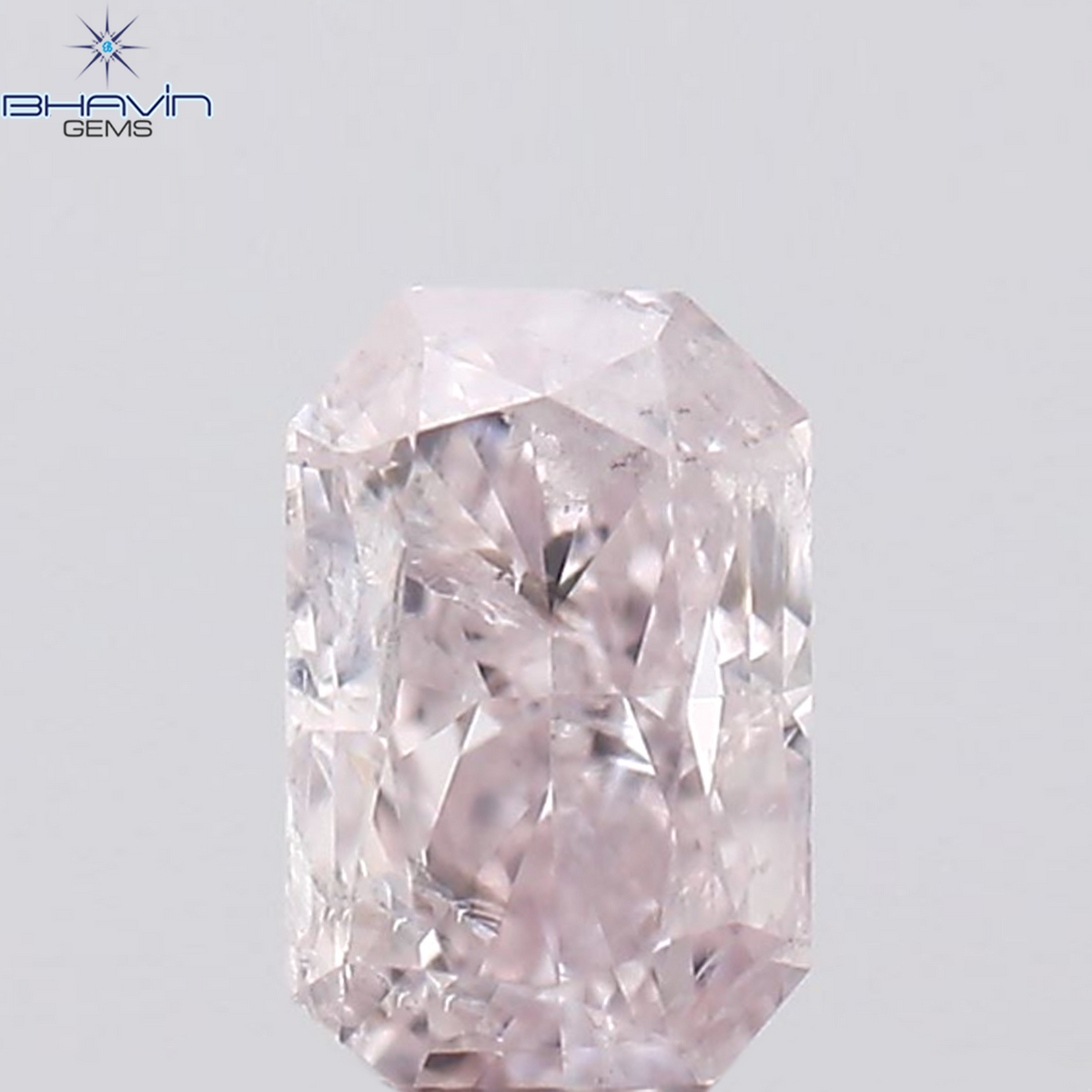 0.16 CT Natural Radiant Diamond Pink Color Clarity I1 (3.80 MM)