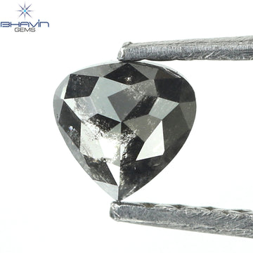 0.29 CT ハート シェイプ ナチュラル ダイヤモンド ソルト アンド ペッパー カラー I3 クラリティ (4.08 MM)