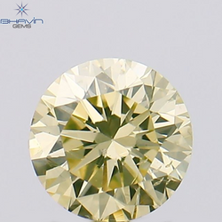 0.30 CT Round Shape Natural Loose Diamond Yellow Color VS2 Clarity (4.18 MM)