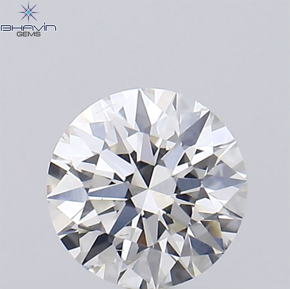 0.53 CT Natural Round Diamond Enhanced E Color Clarity VS1 (5.20 MM)