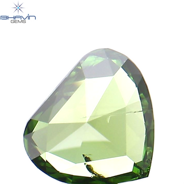 0.12 CT Natural Heart Diamond Enhanced Green Color Clarity SI2 (3.67 MM)