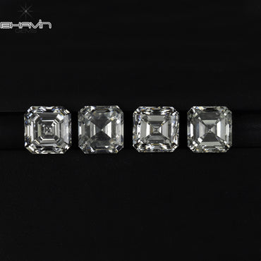 0.20 CT Asscher Shape White (G+) Color Natural Loose Diamond VVS-VS Clarity (3.40 MM)