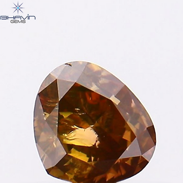 0.31 CT Heart Shape Brown Pink Color Natural Loose Diamond I1 Clarity (4.26 MM)