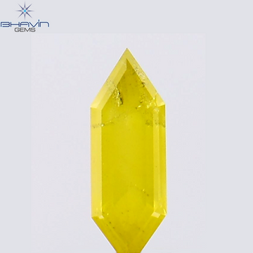 0.19 CT 六角形 天然ダイヤモンド イエロー カラー I2 クラリティ (6.65 MM)