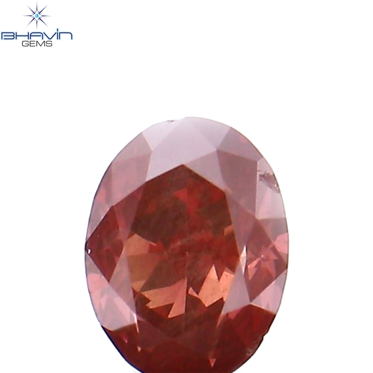0.17 CT Natural Oval Diamond Enhanced Pink Color Clarity SI1 (3.81 MM)