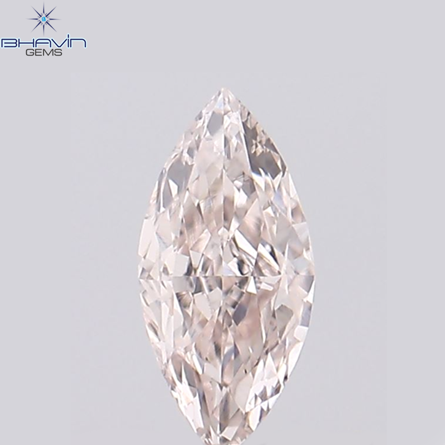 0.14 CT Marquise Shape Natural Diamond Pink Color VS2 Clarity (5.15 MM)