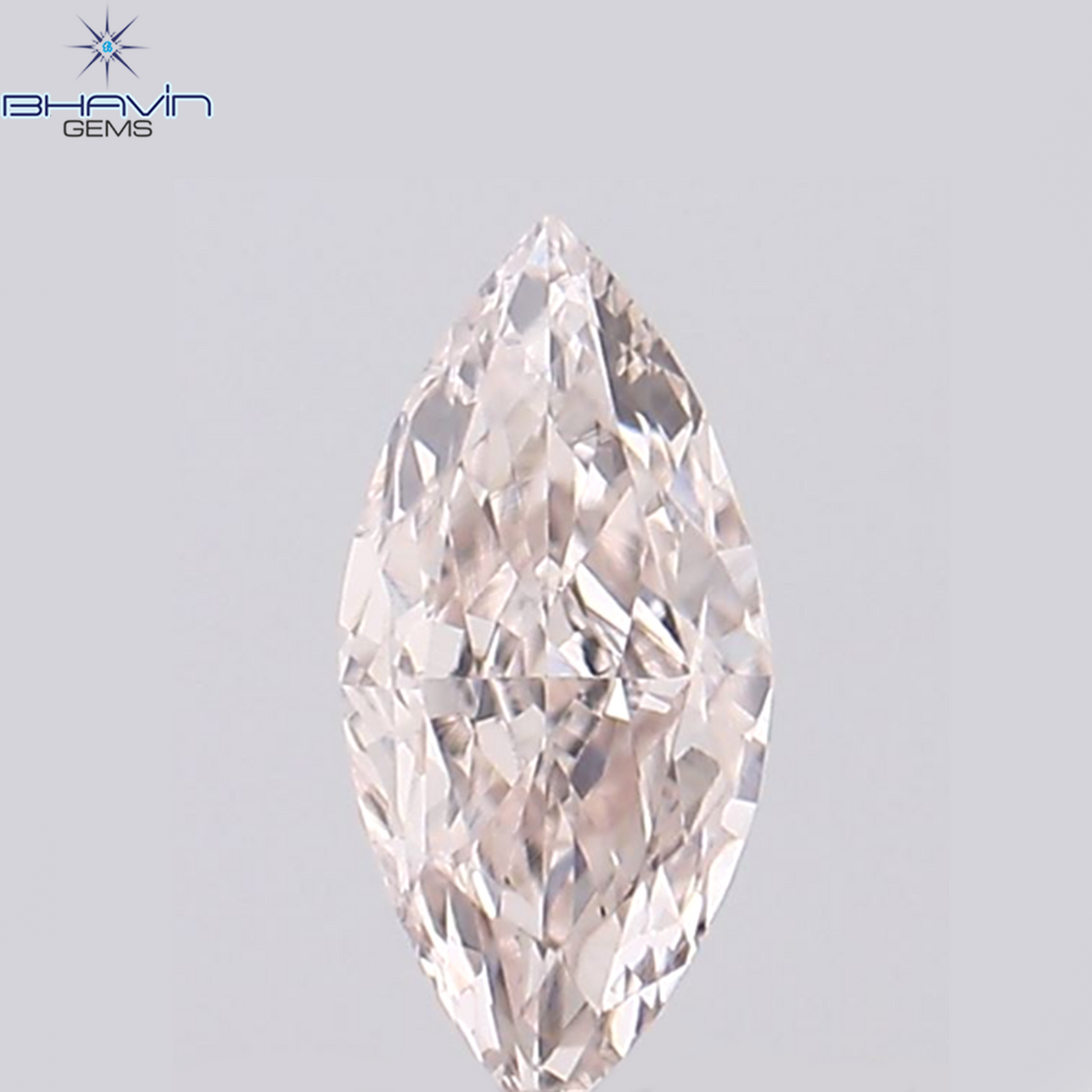 0.03 CT ペアシェイプ ナチュラル ダイヤモンド ピンク色 SI2 クラリティ (2.95 MM)