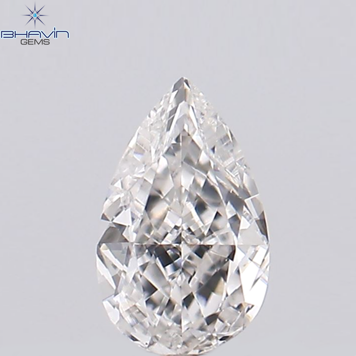 0.11 CT Natural Pear Diamond Pink Color Clarity VS2 (4.34 MM)