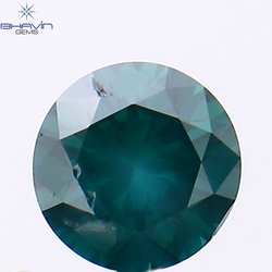 0.45 CT Round Shape Natural Diamond Blue Color SI2 Clarity (4.75 MM)