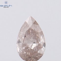 0.19 CT Pear Shape Natural Diamond Pink Color I3 Clarity (4.90 MM)
