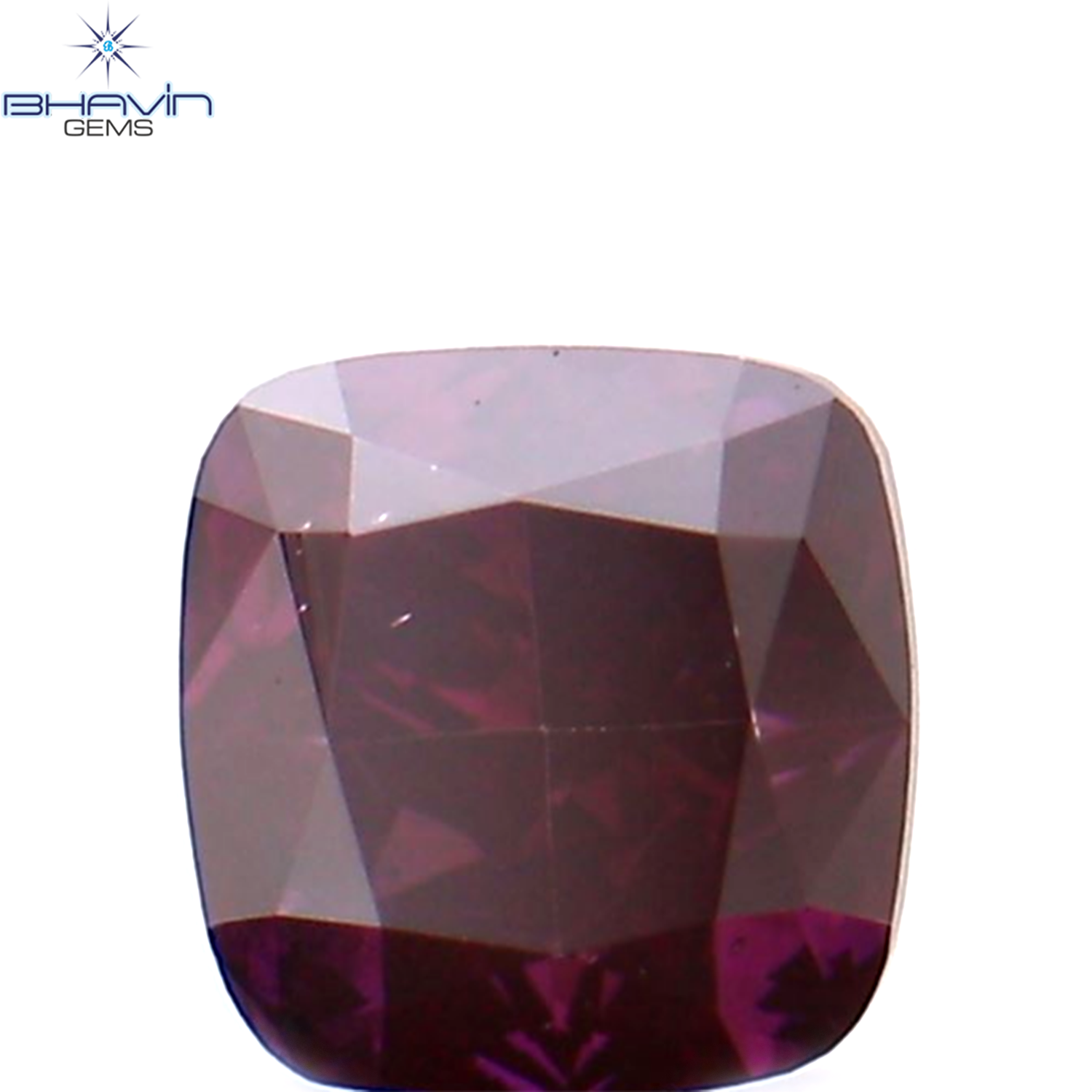 0.23 CT クッション シェイプ ナチュラル ルース ダイヤモンド 強化ピンク色 VS1 クラリティ (3.37 MM)