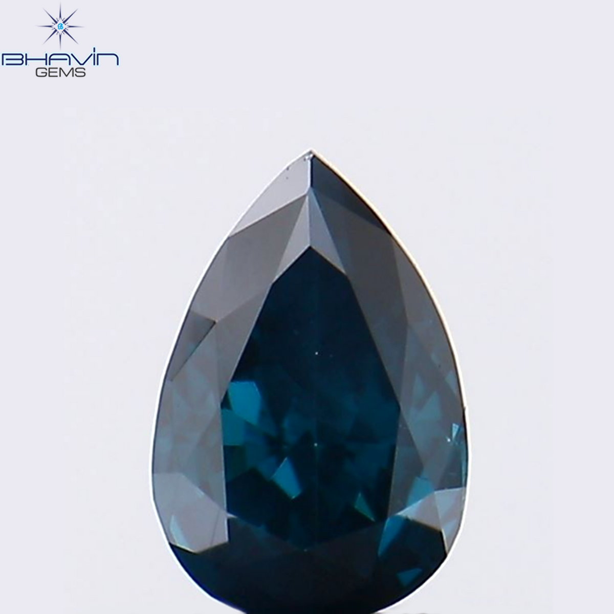 0.24 CT Natural Pear Diamond Enhanced Blue Color Clarity VS2 (4.93 MM)