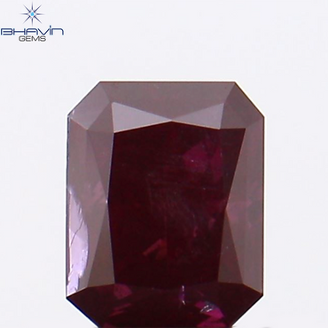 0.33 CT ラディアント ダイヤモンド ピンク色 天然ダイヤモンド クラリティ SI2 (4.17 MM)