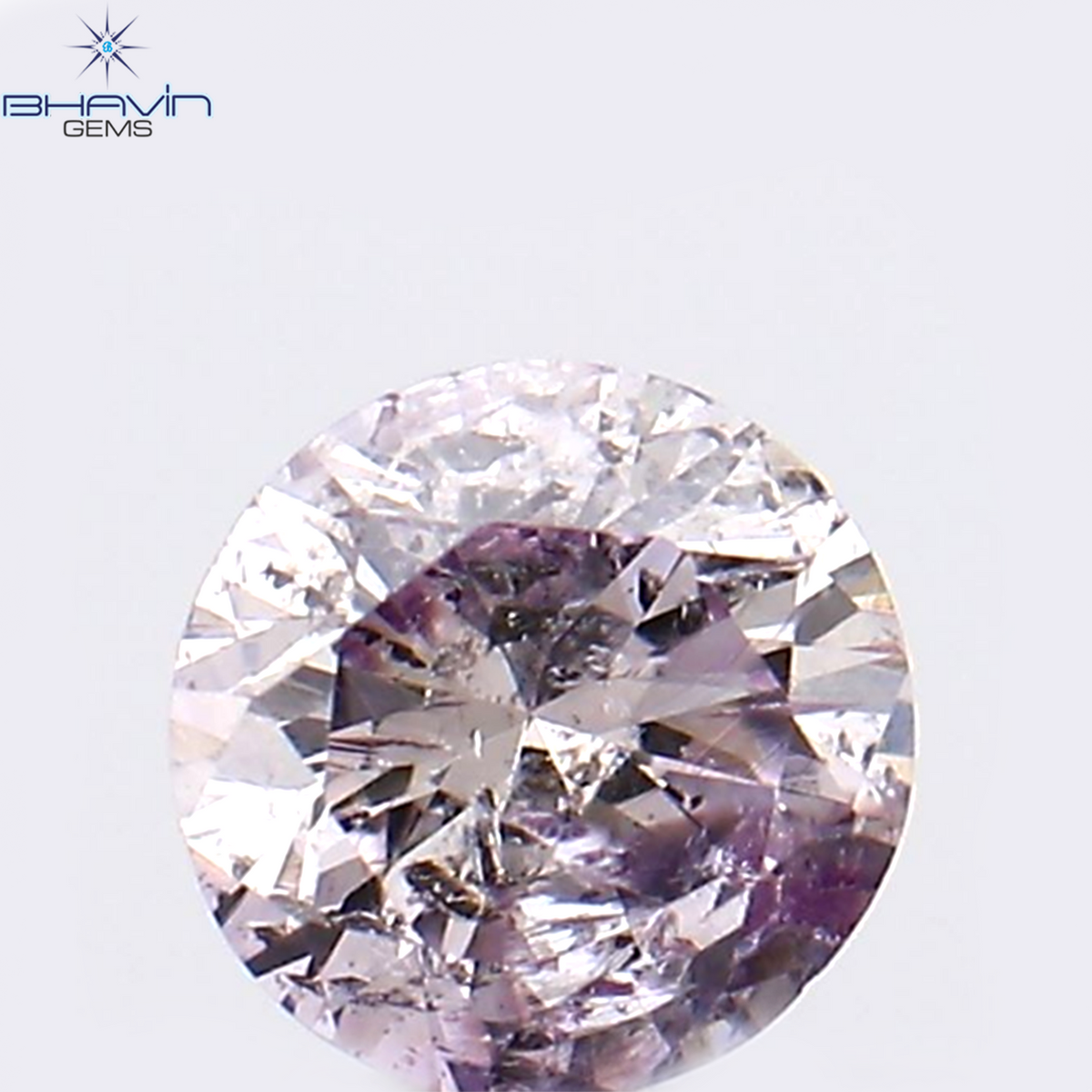 0.11 CT Natural Round Diamond Pink Color Clarity I1 (3.14 MM)