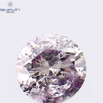 0.11 CT Natural Round Diamond Pink Color Clarity I1 (3.14 MM)