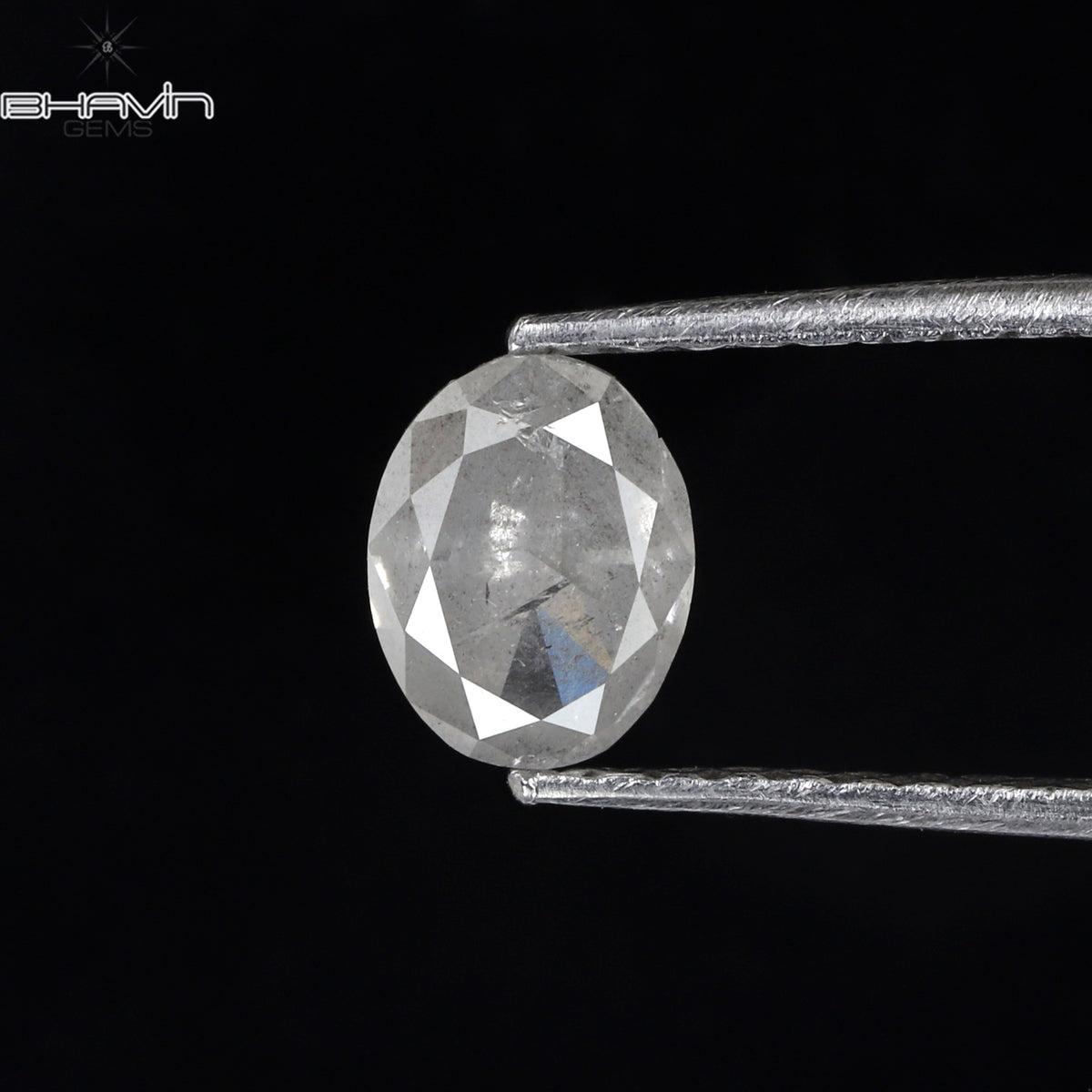 0.72 CT Natural Oval Diamond White Milky Color Clarity I3 (6.15 MM)