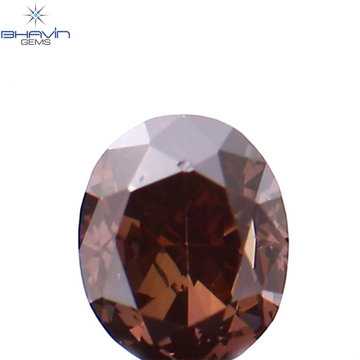 0.19 CT Natural Oval Diamond Enhanced Pink Color Clarity VS2 (3.17 MM)