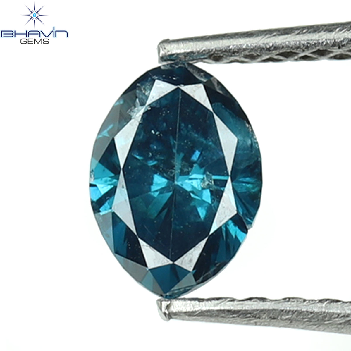 0.47 CT マーキス ダイヤモンド ブルー ダイヤモンド I3 クラリティ (6.23 MM)
