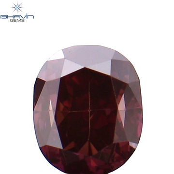 0.27 CT Natural Oval Diamond Enhanced Pink Color Clarity VS1 (3.91 MM)