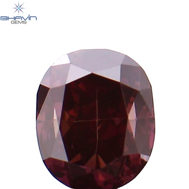 0.27 CT オーバル シェイプ ナチュラル ルース ダイヤモンド ピンク色 VS1 クラリティ (3.91 MM)