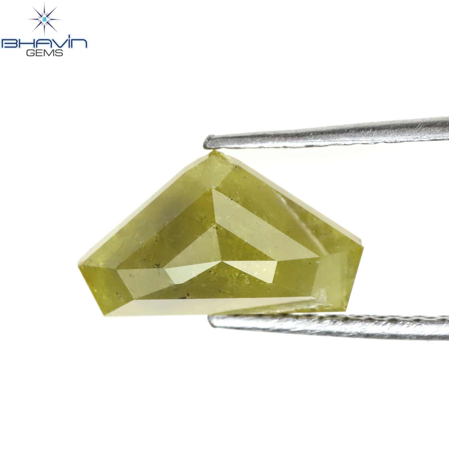 2.10 CT Diamond Cut Shape Yellow Color Natural Loose Diamond Clarity I3 (10.48 MM)
