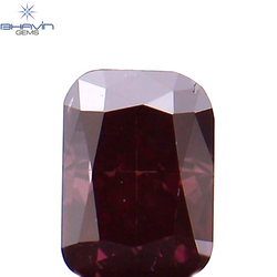 0.21 CT Cushion Shape Natural Loose Diamond Enhanced Pink Color VS2 Clarity (3.78 MM)