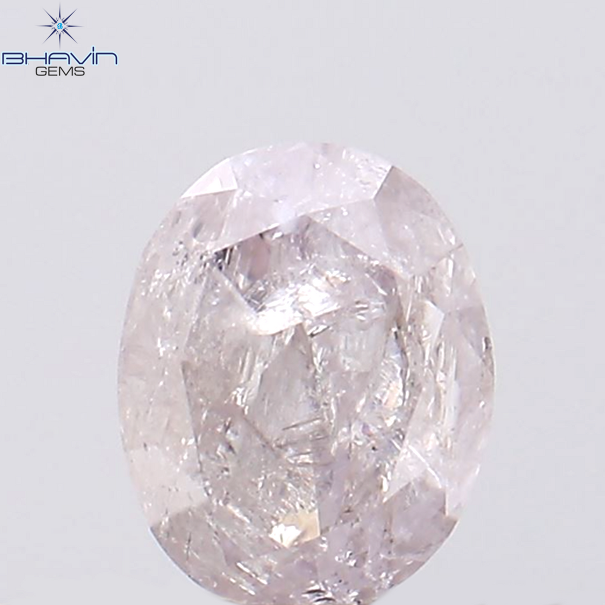 0.24 CT Natural Oval Diamond Pink Color Clarity I3 (4.33 MM)