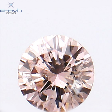 0.07 CT Natural Round Diamond Pink (Argyle) Color Clarity SI1 (2.66 MM)