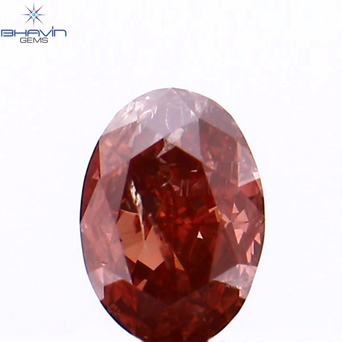 0.19 CT Natural Oval Diamond Enhanced Pink Color Clarity I1 (4.23 MM)