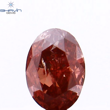 0.19 CT Oval Shape Natural Loose Diamond Pink Color I1 Clarity (4.23 MM)