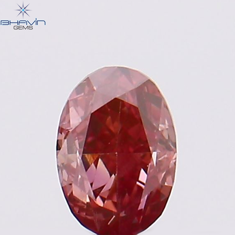0.07 CT Oval Shape Natural Diamond Pink Color VS1 Clarity (2.92 MM)