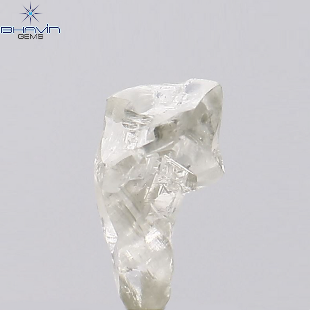 0.68 CT Rough Shape Natural Diamond White Color SI1 Clarity (8.00 MM)