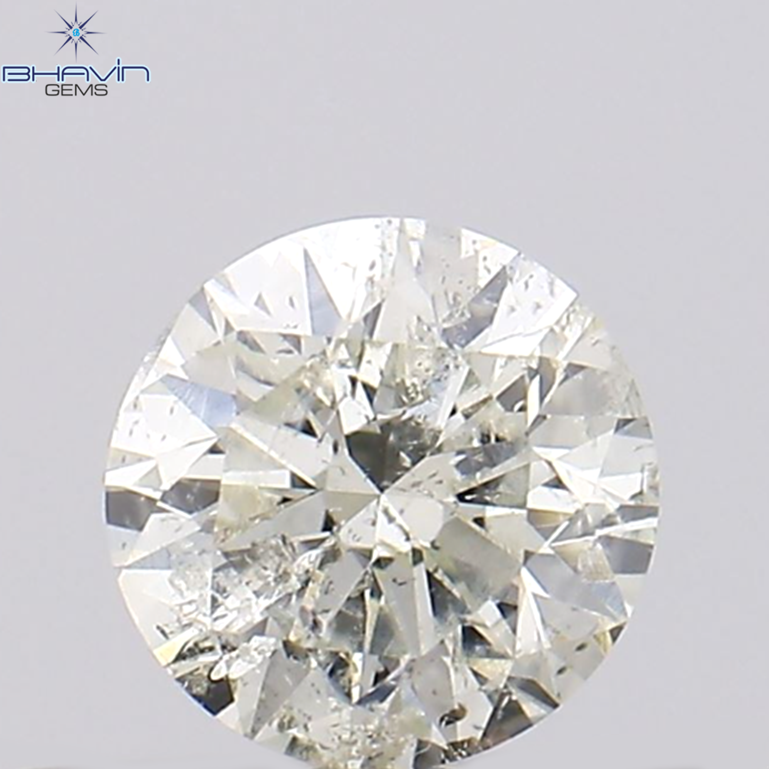 0.27 CT Round Shape Natural Loose Diamond White(H) Color I1 Clarity (3.84 MM)