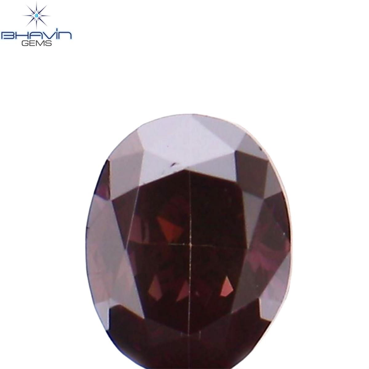 0.20 CT Natural Oval Diamond Enhanced Pink Color Clarity VS1 (3.86 MM)